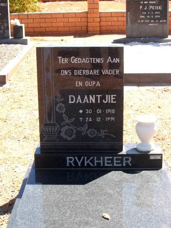 RYKHEER Daantjie 1918-1991