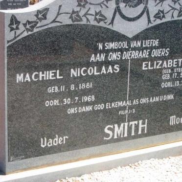 SMITH Machiel Nicolaas 1881-1968 &amp; Elizabeth Maria STEENKAMP 1890-1966