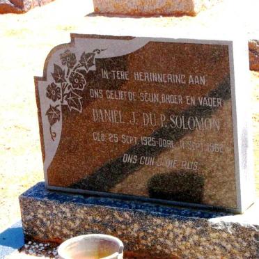 SOLOMON Daniel J. du P. 1925-1962