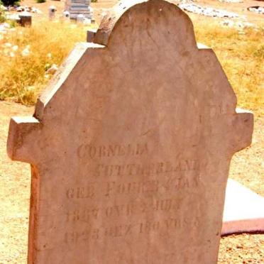 SUTHERLAND Cornelia nee FOURIE 1867-1923