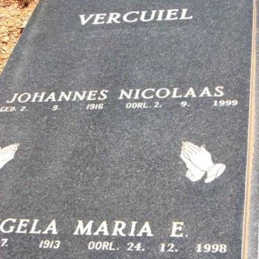 VERCUIEL Johannes Nicolaas 1916-1999 &amp; Engela Maria E. 1913-1998