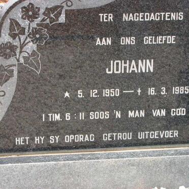 VUUREN Johann, Jansen van 1950-1985