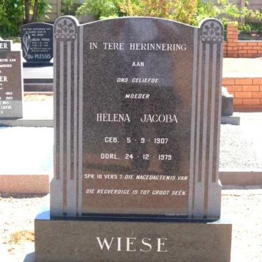 WIESE Helena Jacoba 1907-1979