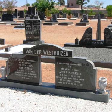 WESTHUIZEN Izak Petrus, van der 1903-1980 &amp; Jacoba Petronella 1909-1998