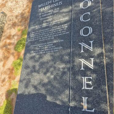 O'CONNELL Willem Gert Marthinus 1976-2021