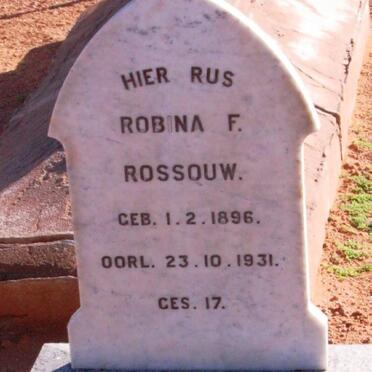 ROSSOUW Robina 1896-1931