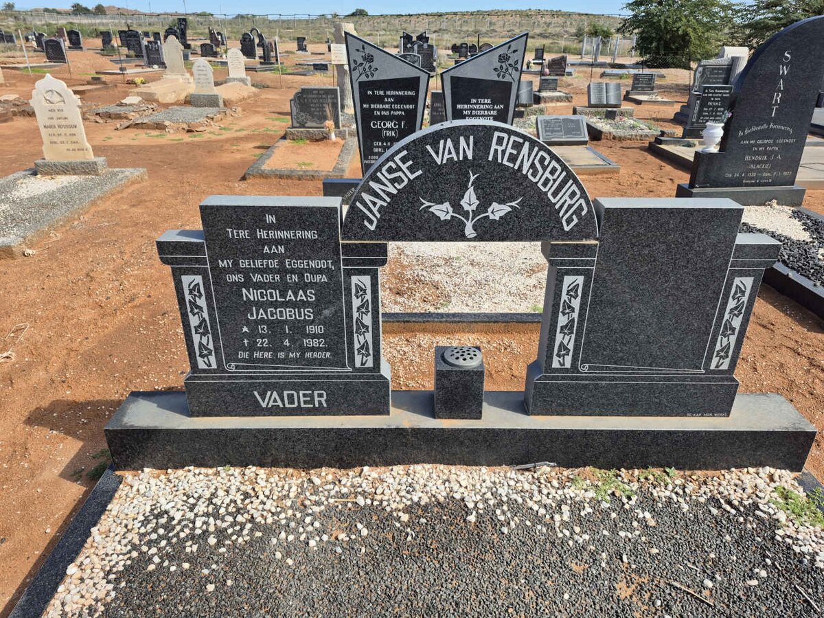 RENSBURG Nicolaas Jacobus, Janse van 1910-1982