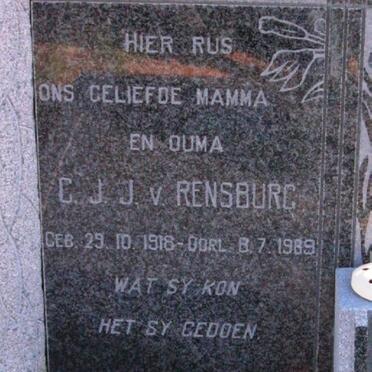 RENSBURG C.J.J., v. 1918-1989
