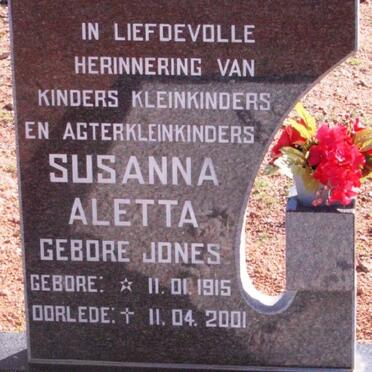 ZYL Susanna Aletta, van nee JONES 1915-2001