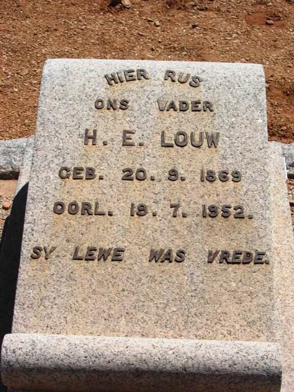 LOUW H.E. 1869-1952