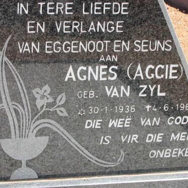 SCHALKWYK Agnes, van nee VAN ZYL 1936-1983