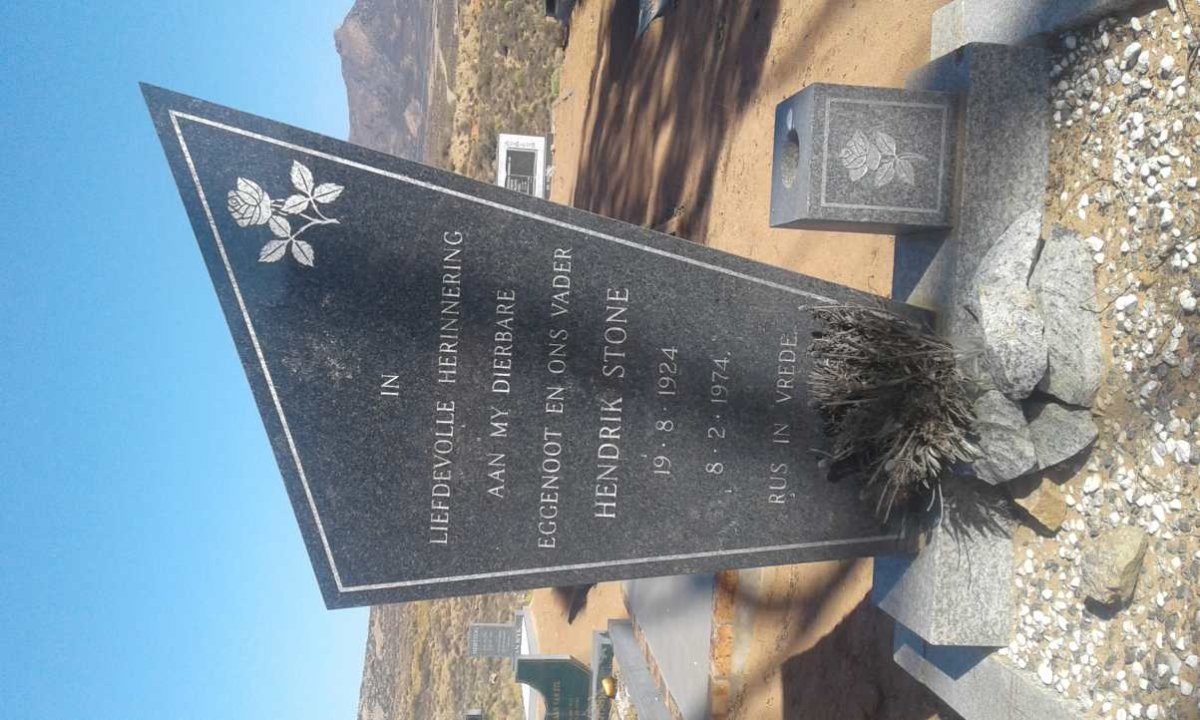 STONE Hendrik 1924-1974