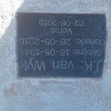 WYK M.C.B., van 1918-1963 :: VAN WYK J.K. 1944-2010