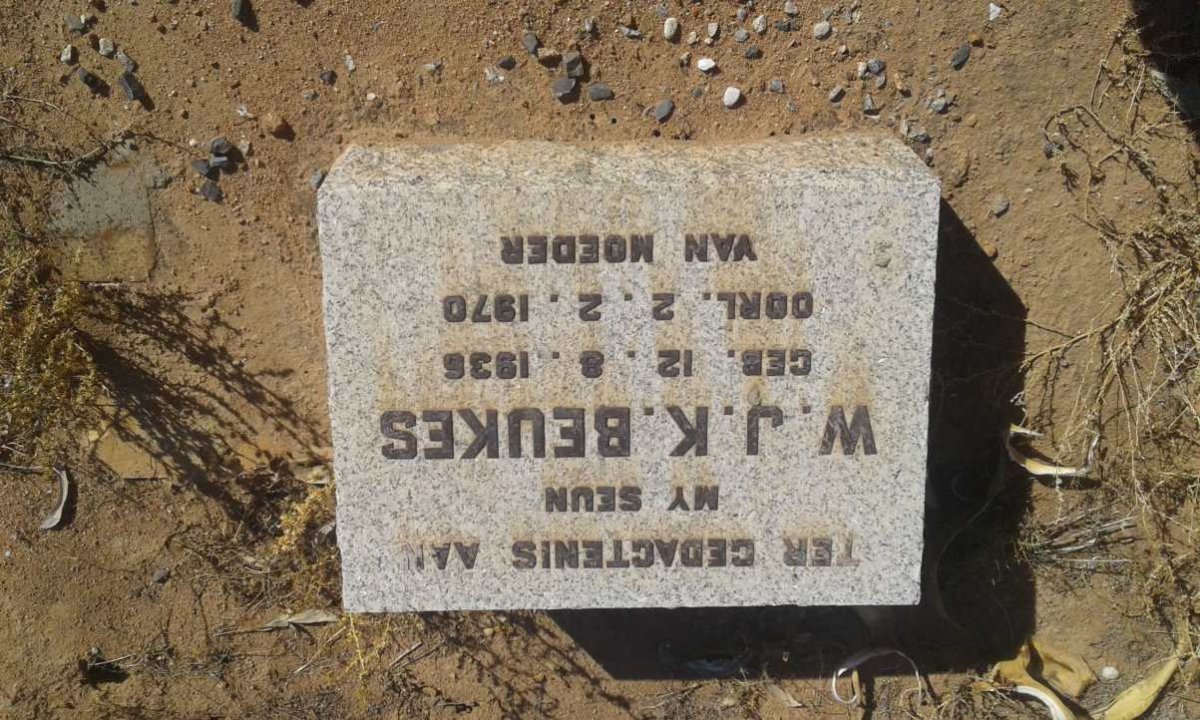 BEUKES W.J.K. 1936-1970