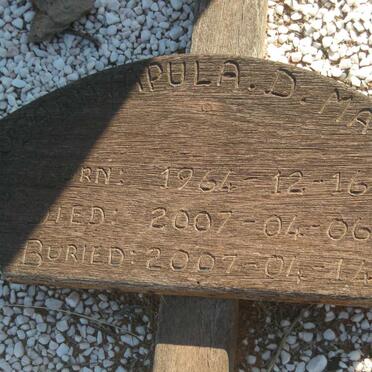 MASIGO Mosadiwapula D. 1964-2007