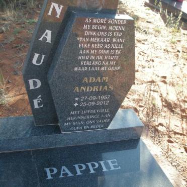 NAUDE Adam Andrias 1957-2012