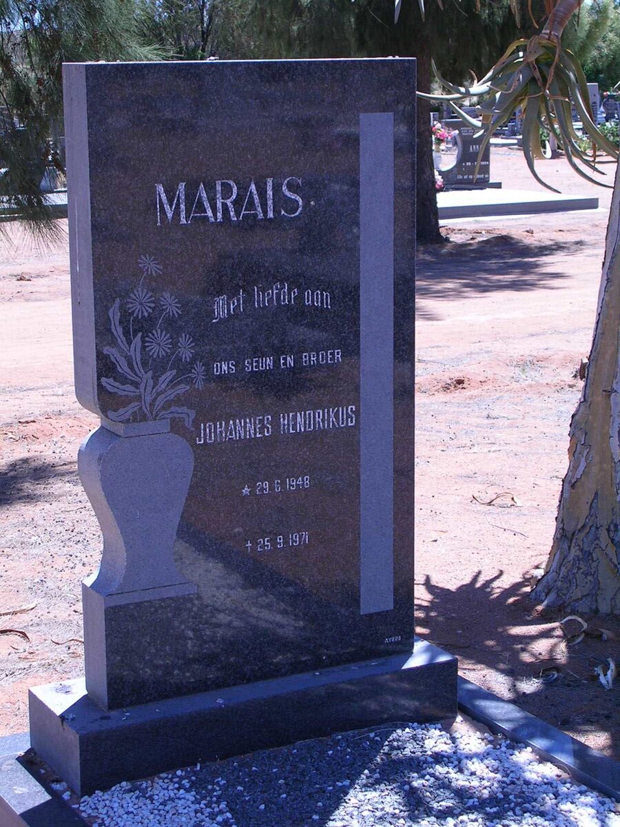 MARAIS Johannes Hendrikus 1948-1971