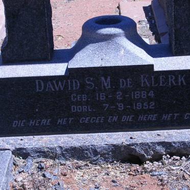 KLERK Dawid S.M., de 1884-1952