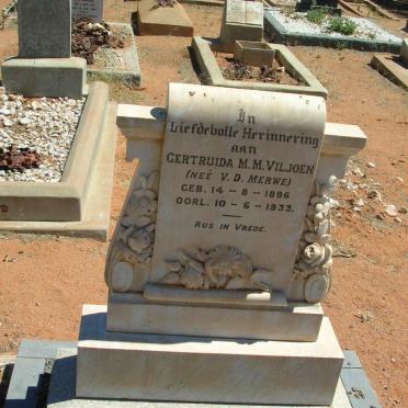 VILJOEN Gertruida M.M. geb.V.D. MERWE 1896-1933