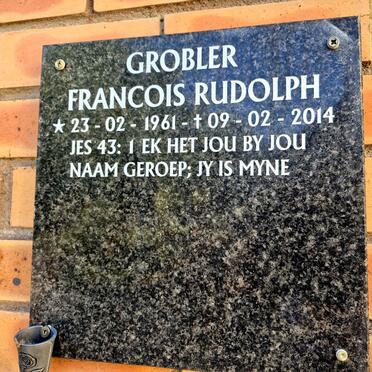 GROBLER Francois Rudolph 1961-2014