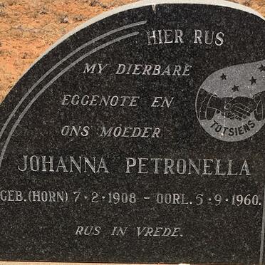 COCK Johanna Petronella, la nee HORN 1908-1960