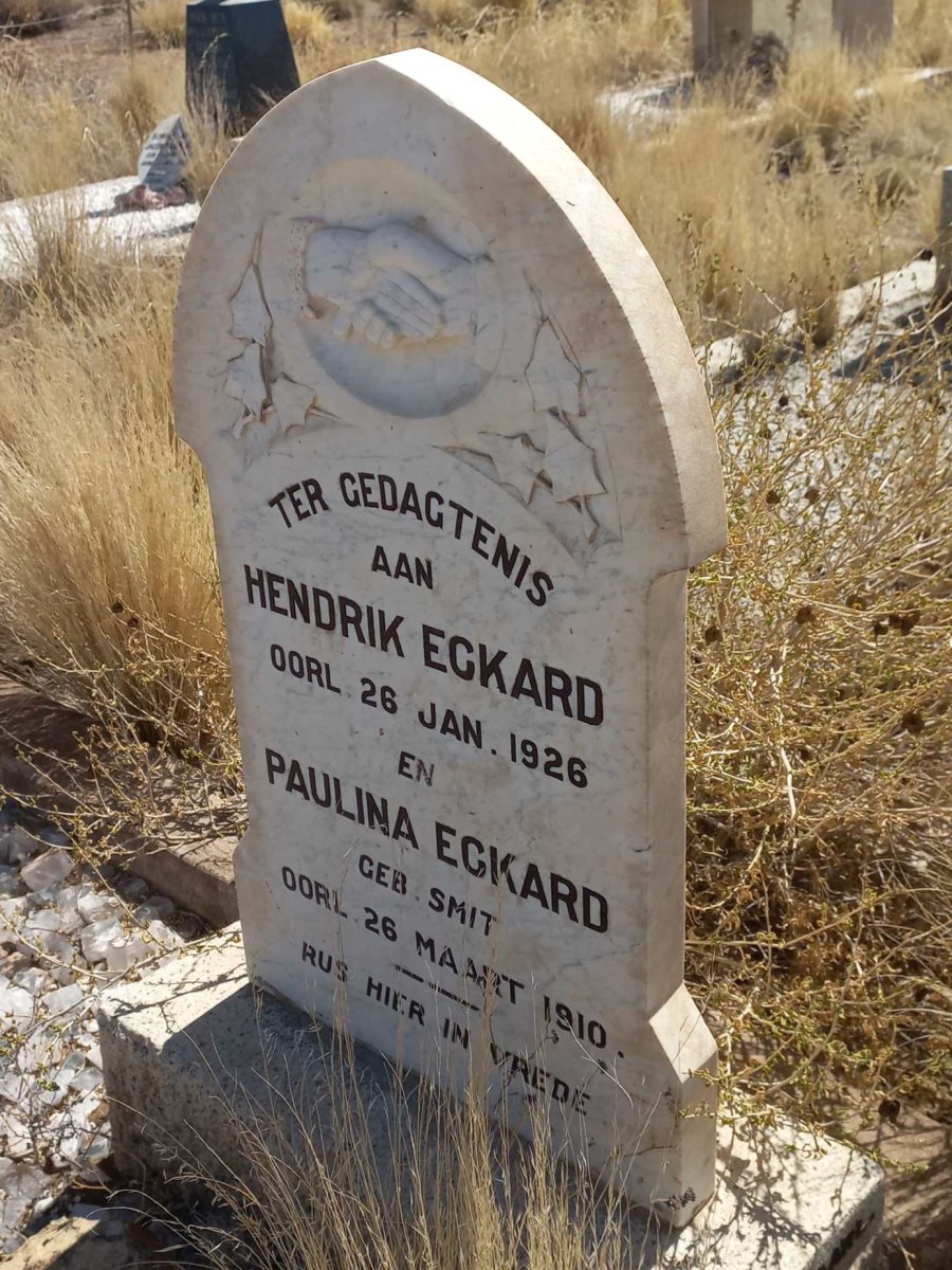 ECKARD Hendrik -1926 & Paulina SMIT -1910