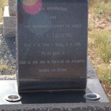 TIDDENS Jan, van 1906-1956