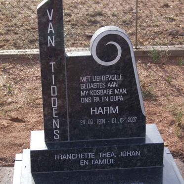 TIDDENS Harm, van 1934-2007