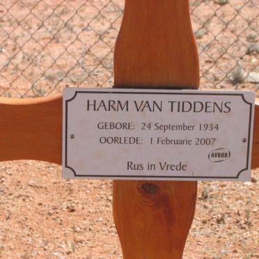 TIDDENS Harm, van 1934-2007 