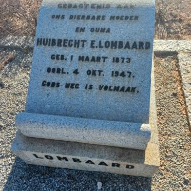 LOMBAARD Huibrecht E. 1873-1947