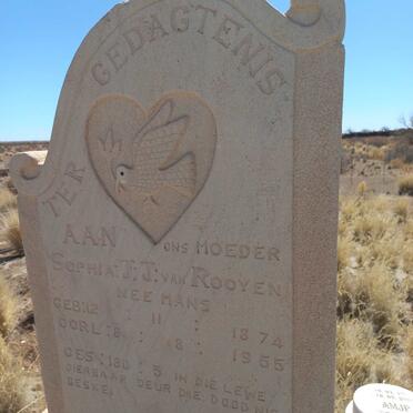 ROOYEN Sophia J.J., van nee MANS 1874-1955