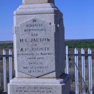 5. Anglo-Boer War memorial - executed at Kenhardt