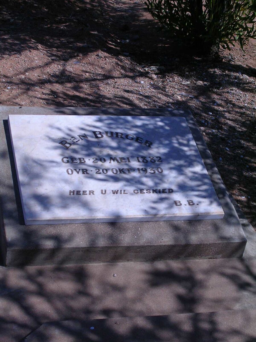 BURGER Ben 1882-1930