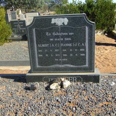 BEER A.C., de 1887-1972 &amp; J.C.A. 1900-1969