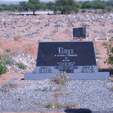 BUYS Louis F.C. 1898-1963 &amp; Cecilia M. 1900-1980