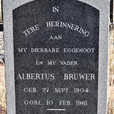 BRUWER Albertus 1904-1961