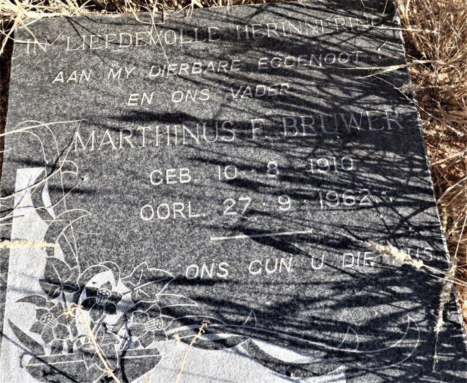 BRUWER Marthinus F. 1910-1962