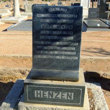 HENZEN Wietz 1879-1955
