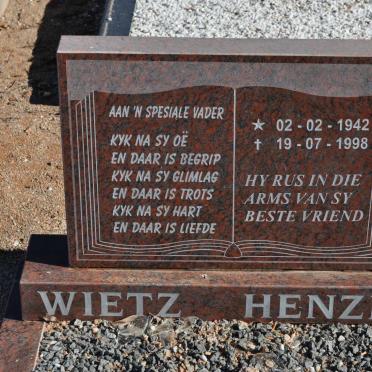 HENZEN Wietz 1942-1998