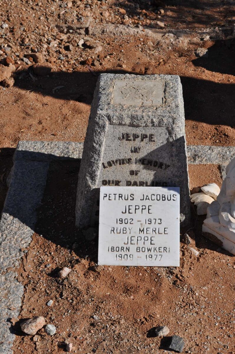 JEPPE ? :: JEPPE Petrus Jacobus 1902-1973 &amp; Ruby Merle BOWKER 1909-1977