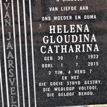 JAARSVELD Helena Gloudina Catharina, van 1923-2015