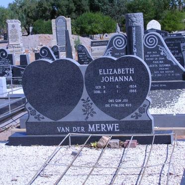 MERWE Elizabeth Johanna, van der 1924-1988