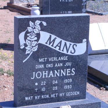 MANS Johannes 1909-1993
