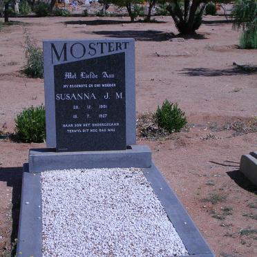 MOSTERT Susanna J.M. 1901-1927