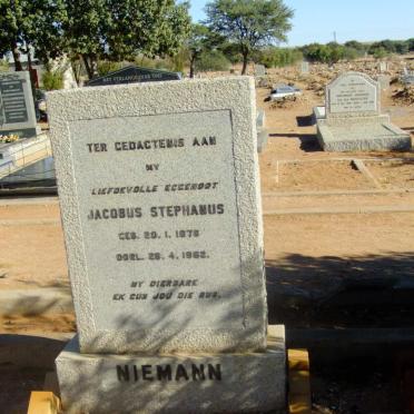 NIEMANN Jacobus Stephanus 1876-1962