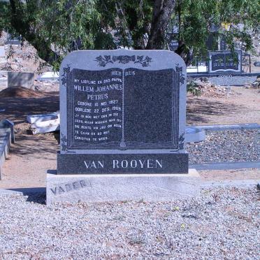 ROOYEN Willem Johannes Petrus, van 1927-1969