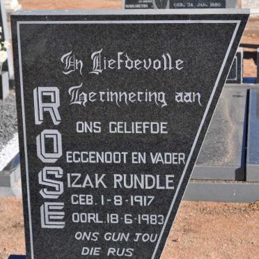 ROSE Izak Rundle 1917-1983