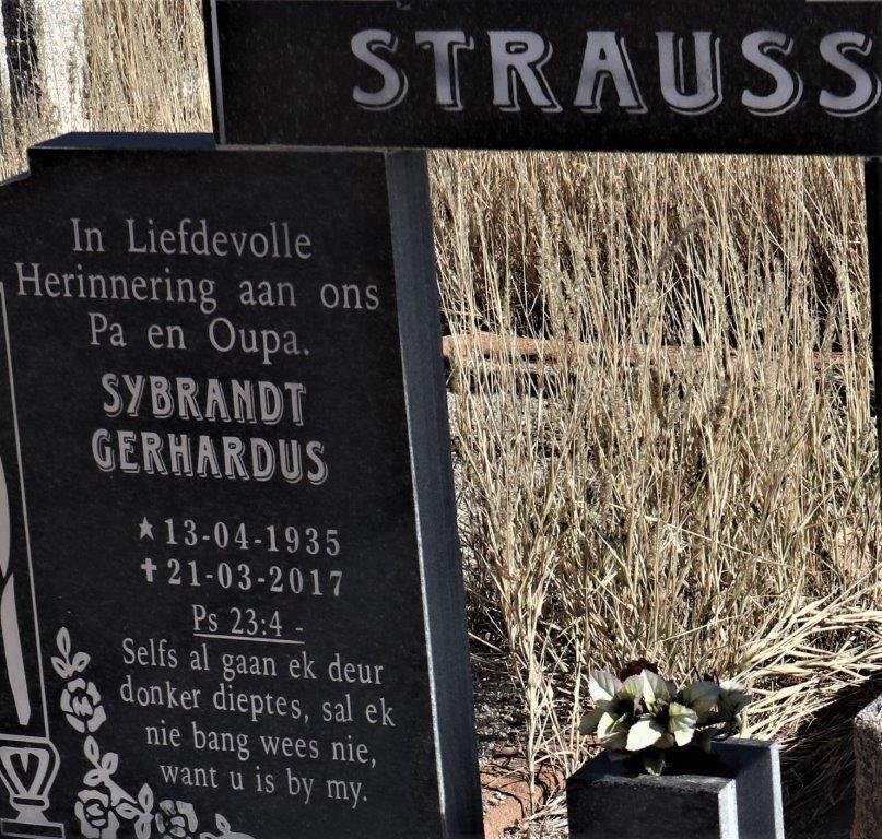 STRAUSS Sybrandt Gerhardus 1935-2017