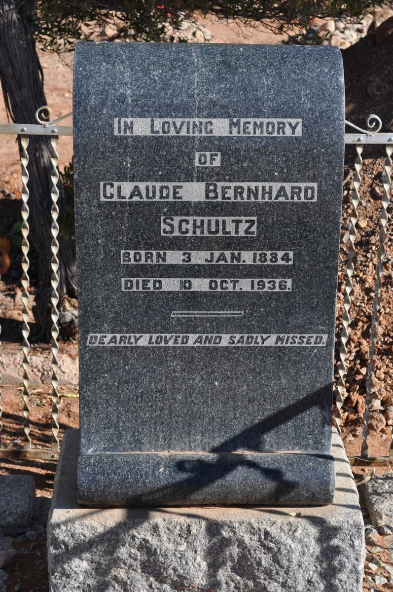 SCHULTZ Claude Bernhard 1884-1936