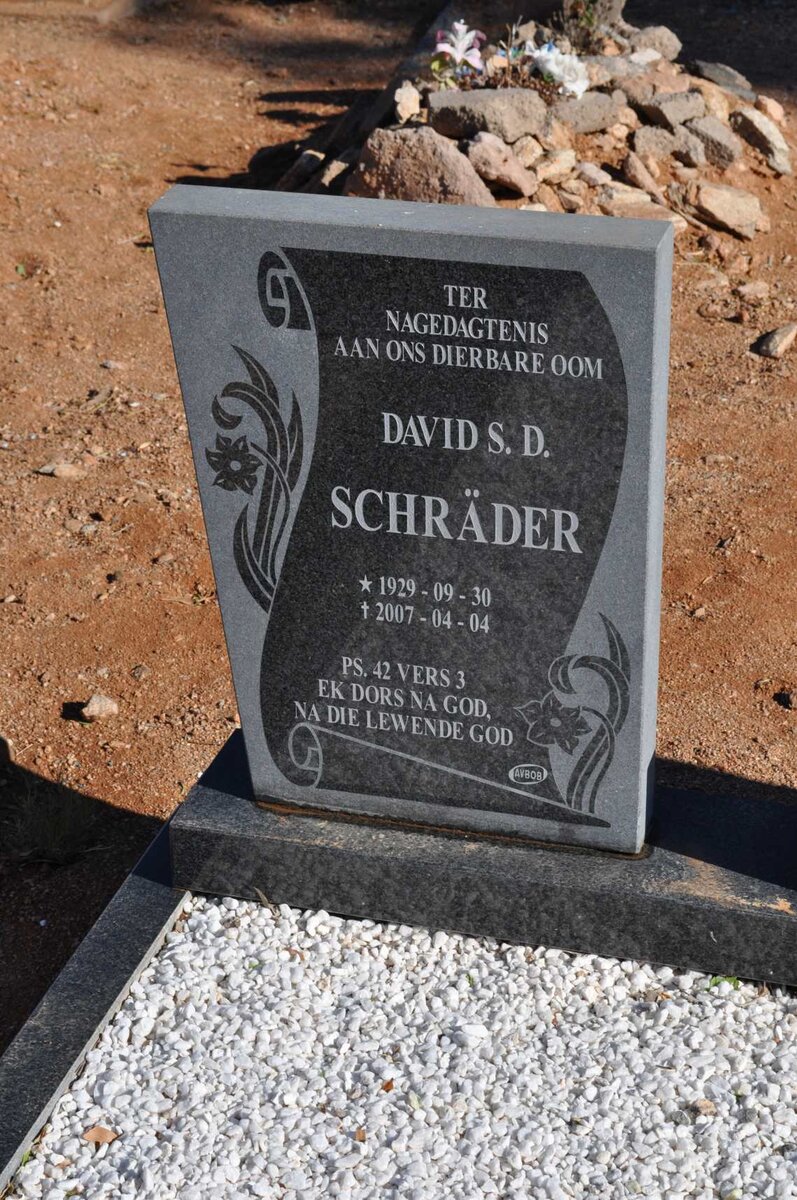 SCHRÄDER David S.D. 1929-2007